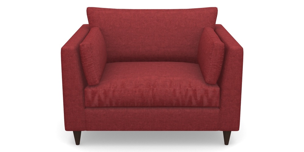 Product photograph of Saltdean Snuggler In Easy Clean Plain - Claret from Sofas and Stuff Limited