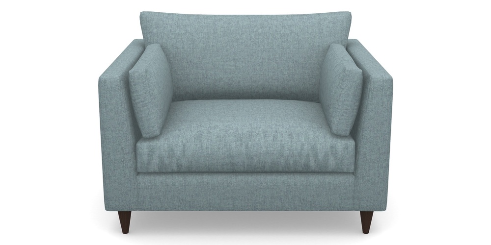 Product photograph of Saltdean Snuggler In Easy Clean Plain - Polar from Sofas and Stuff Limited