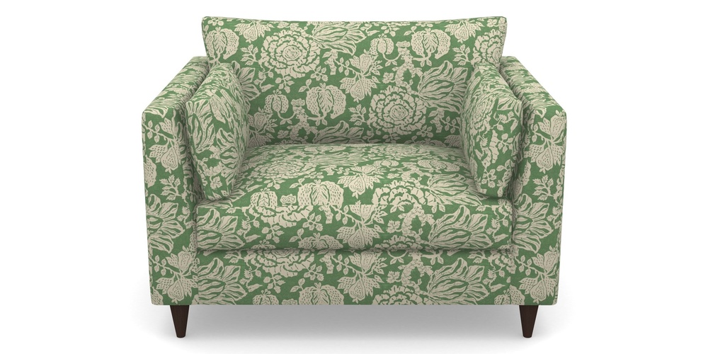 Product photograph of Saltdean Snuggler In V A Brompton Collection - Flowering Kale - Basil from Sofas and Stuff Limited