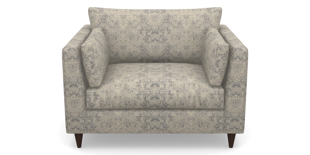 Product photograph of Saltdean Snuggler In Grace Linen - Sapphire from Sofas and Stuff Limited