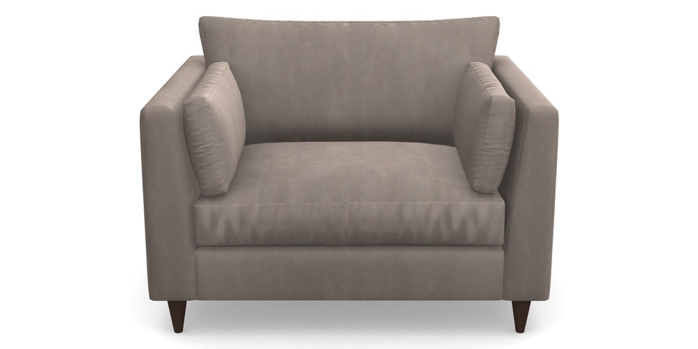 Product photograph of Saltdean Snuggler In House Clever Velvet - Cocoa from Sofas and Stuff Limited