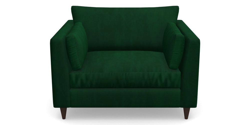 Product photograph of Saltdean Snuggler In House Clever Velvet - Fern from Sofas and Stuff Limited