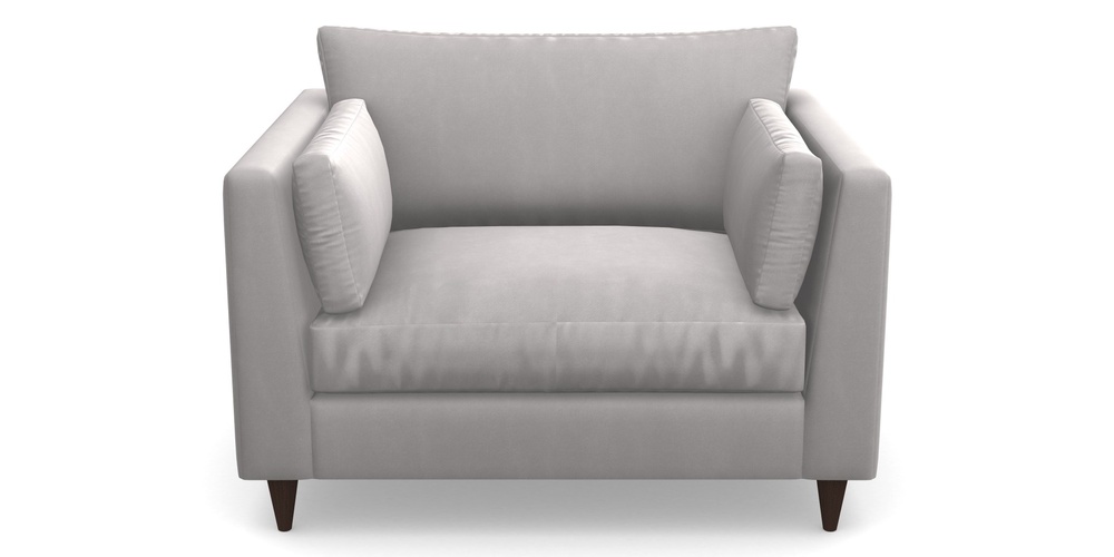 Product photograph of Saltdean Snuggler In House Clever Velvet - Mist from Sofas and Stuff Limited