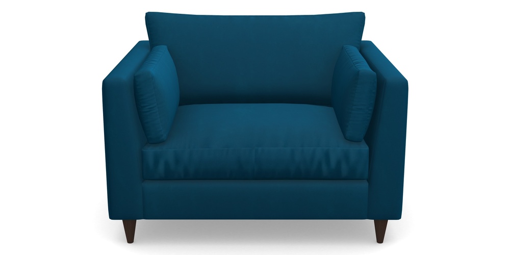 Product photograph of Saltdean Snuggler In House Clever Velvet - Ocean from Sofas and Stuff Limited