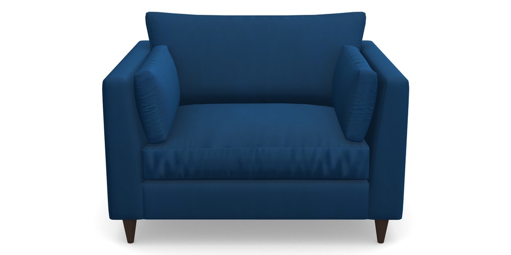 Product photograph of Saltdean Snuggler In House Clever Velvet - Royal from Sofas and Stuff Limited