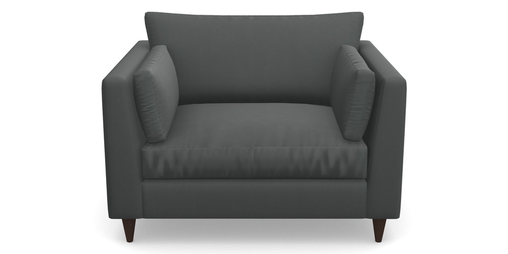 Product photograph of Saltdean Snuggler In House Clever Velvet - Slate from Sofas and Stuff Limited