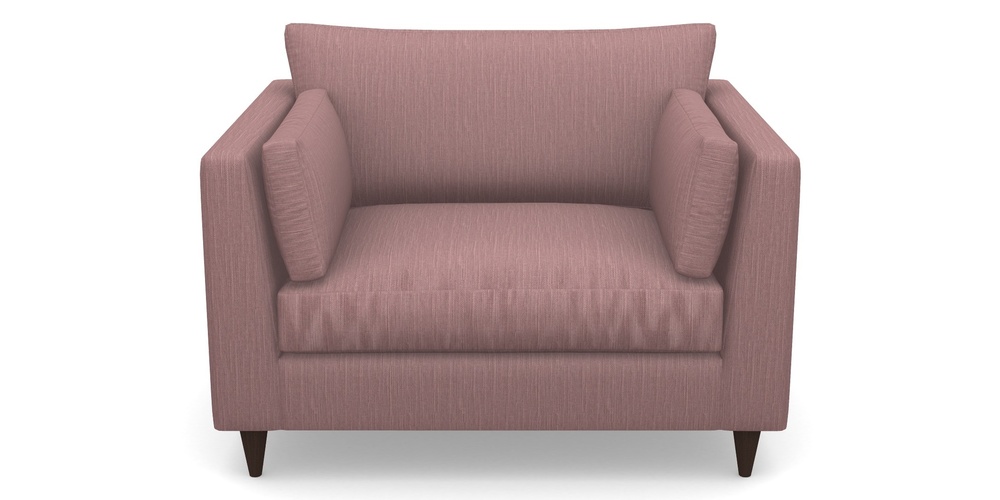 Product photograph of Saltdean Snuggler In Herringbone - Thistle from Sofas and Stuff Limited