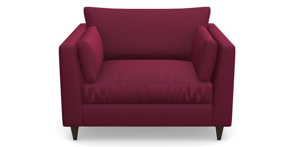 Product photograph of Saltdean Snuggler In House Velvet - Claret from Sofas and Stuff Limited