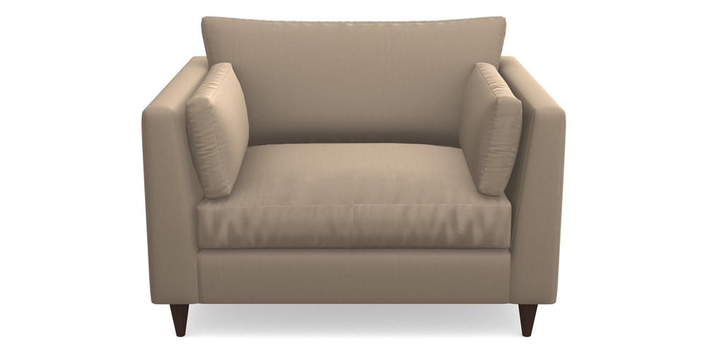 Product photograph of Saltdean Snuggler In House Velvet - Linen from Sofas and Stuff Limited