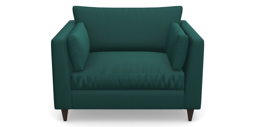 Product photograph of Saltdean Snuggler In House Velvet - Peacock from Sofas and Stuff Limited