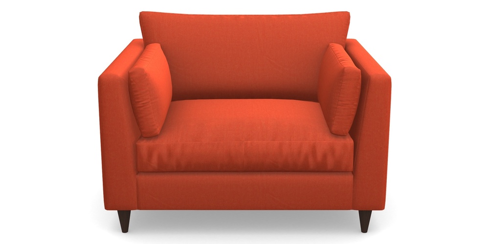 Product photograph of Saltdean Snuggler In House Velvet - Terracotta from Sofas and Stuff Limited