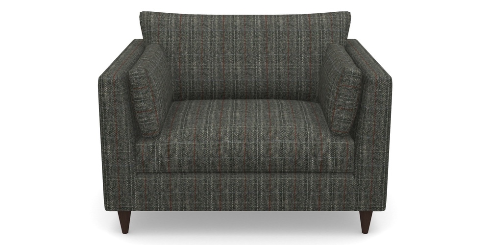 Product photograph of Saltdean Snuggler In Harris Tweed House - Harris Tweed House Grey from Sofas and Stuff Limited