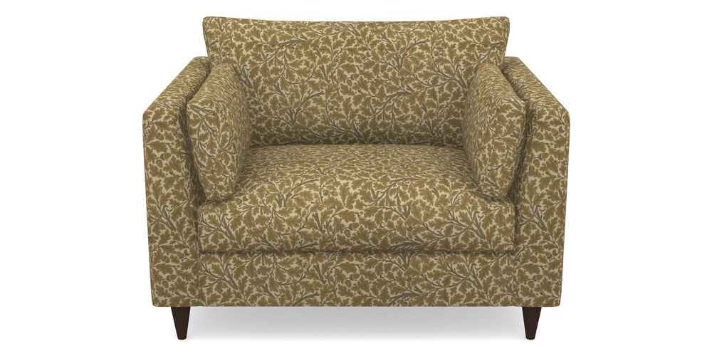 Product photograph of Saltdean Snuggler In V A Drawn From Nature Collection - Oak Tree - Gold from Sofas and Stuff Limited
