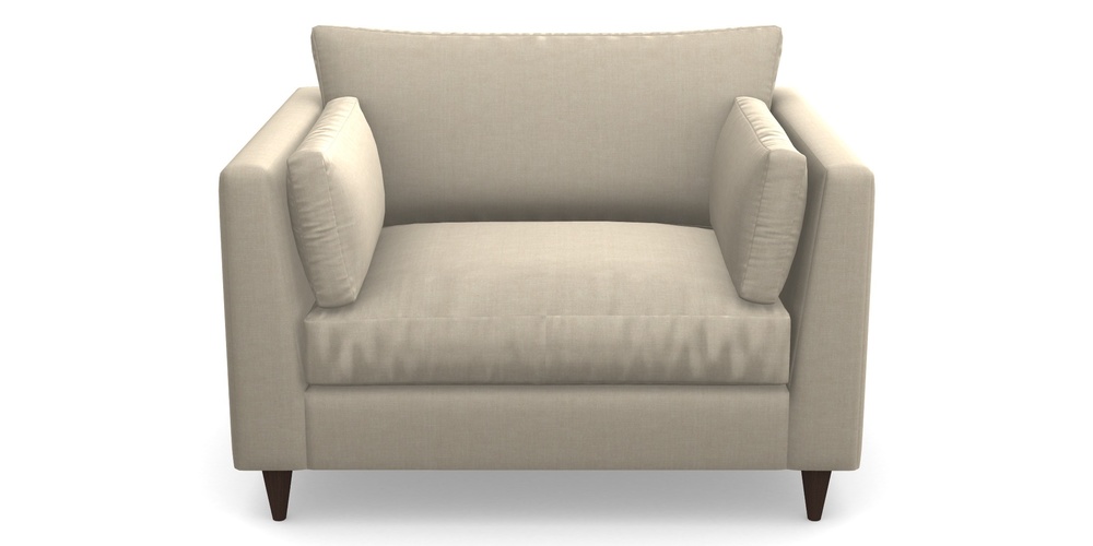 Product photograph of Saltdean Snuggler In Super Soft Velvet - Hessian from Sofas and Stuff Limited