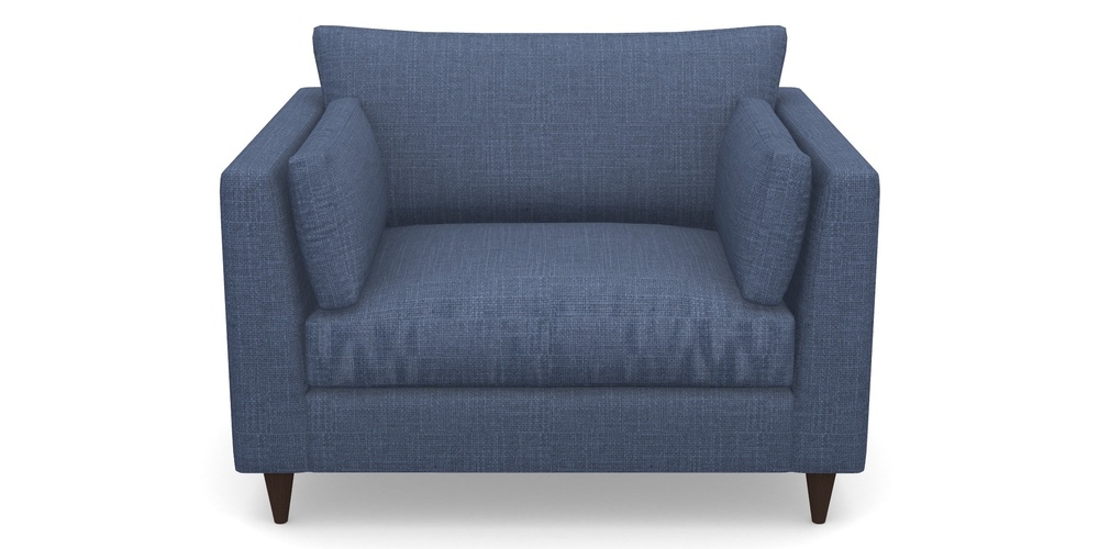 Product photograph of Saltdean Snuggler In Tough As Houses - Indigo from Sofas and Stuff Limited