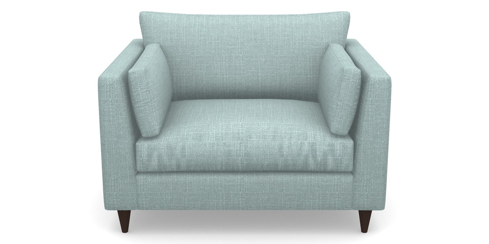 Product photograph of Saltdean Snuggler In Tough As Houses - Soft Teal from Sofas and Stuff Limited