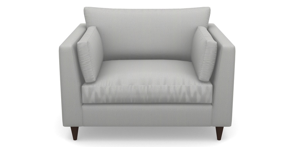 Product photograph of Saltdean Snuggler In Two Tone Plain - Grey from Sofas and Stuff Limited