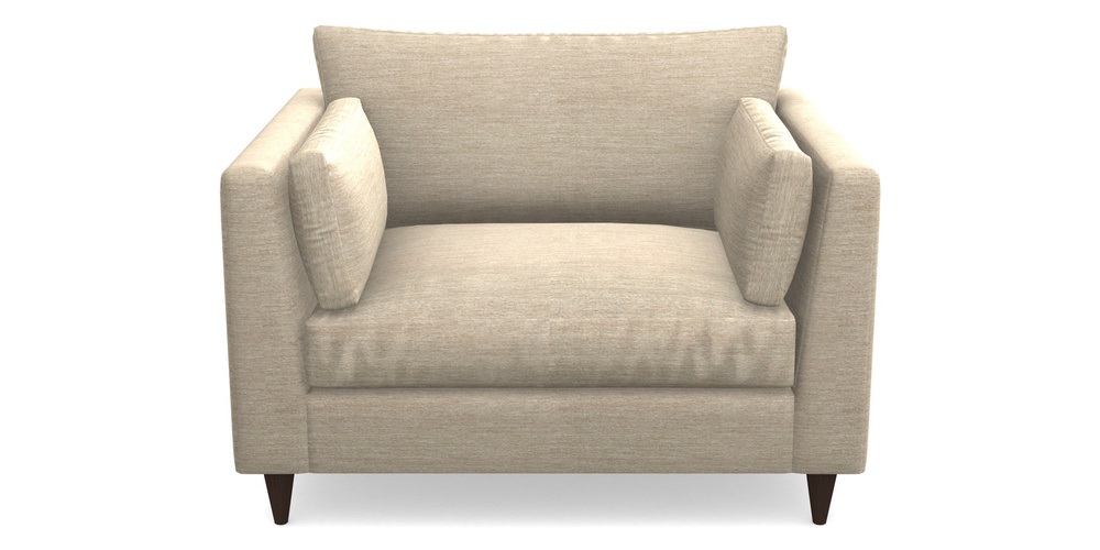 Product photograph of Saltdean Snuggler In Textured Velvet - Almond from Sofas and Stuff Limited