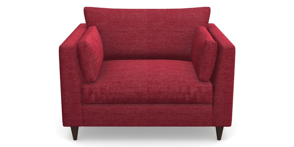 Product photograph of Saltdean Snuggler In Textured Velvet - Firebrick from Sofas and Stuff Limited