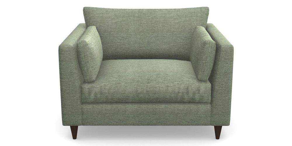 Product photograph of Saltdean Snuggler In Textured Velvet - Seagrass from Sofas and Stuff Limited