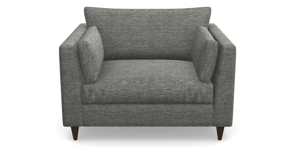 Product photograph of Saltdean Snuggler In Textured Velvet - Slate from Sofas and Stuff Limited