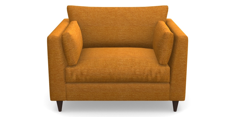 Product photograph of Saltdean Snuggler In Textured Velvet - Turmeric from Sofas and Stuff Limited