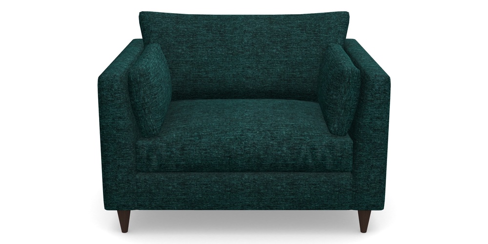 Product photograph of Saltdean Snuggler In Textured Velvet - Viridian from Sofas and Stuff Limited