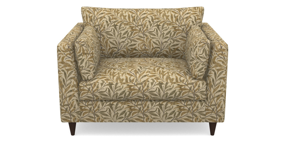 Product photograph of Saltdean Snuggler In V A Drawn From Nature - Willow Bough Large - Gold from Sofas and Stuff Limited