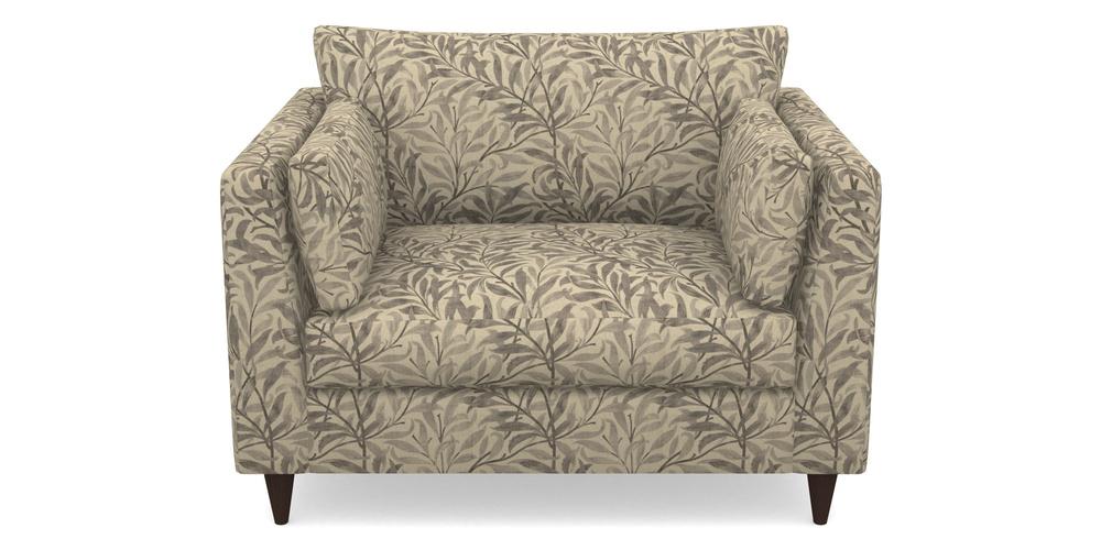 Product photograph of Saltdean Snuggler In V A Drawn From Nature - Willow Bough Large - Grey from Sofas and Stuff Limited