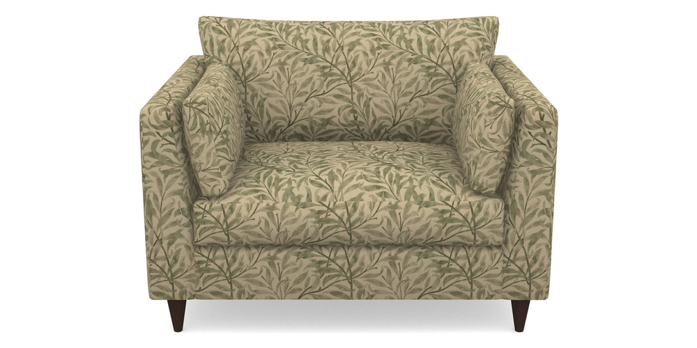 Product photograph of Saltdean Snuggler In V A Drawn From Nature - Willow Bough Large - Light Green from Sofas and Stuff Limited