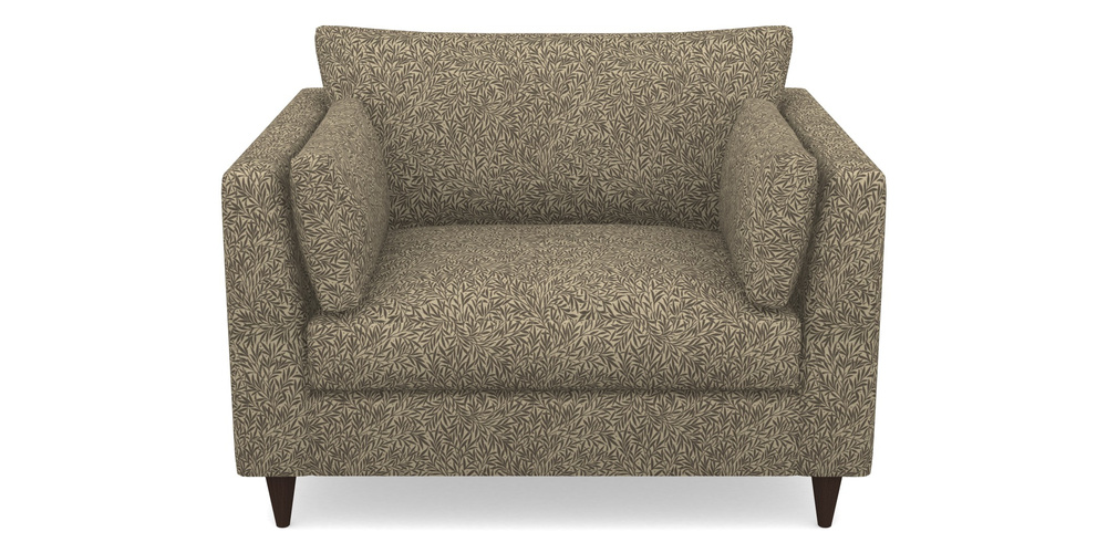 Product photograph of Saltdean Snuggler In V A Drawn From Nature Collection - Willow - Brown from Sofas and Stuff Limited