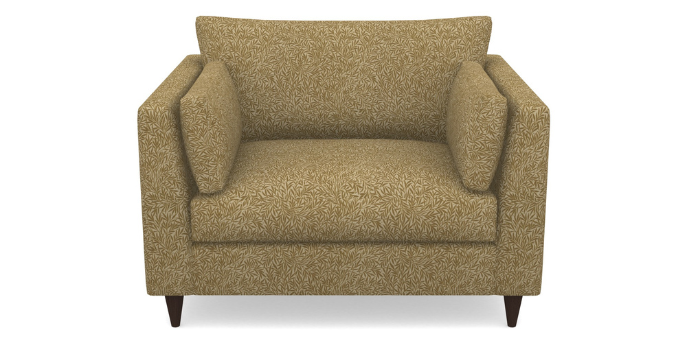 Product photograph of Saltdean Snuggler In V A Drawn From Nature Collection - Willow - Gold from Sofas and Stuff Limited