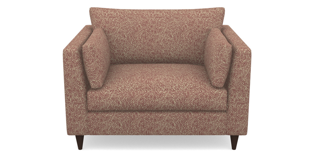 Product photograph of Saltdean Snuggler In V A Drawn From Nature Collection - Willow - Red from Sofas and Stuff Limited