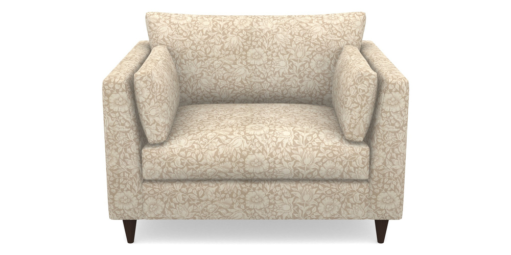 Product photograph of Saltdean Snuggler In William Morris Collection - Mallow - Linen from Sofas and Stuff Limited