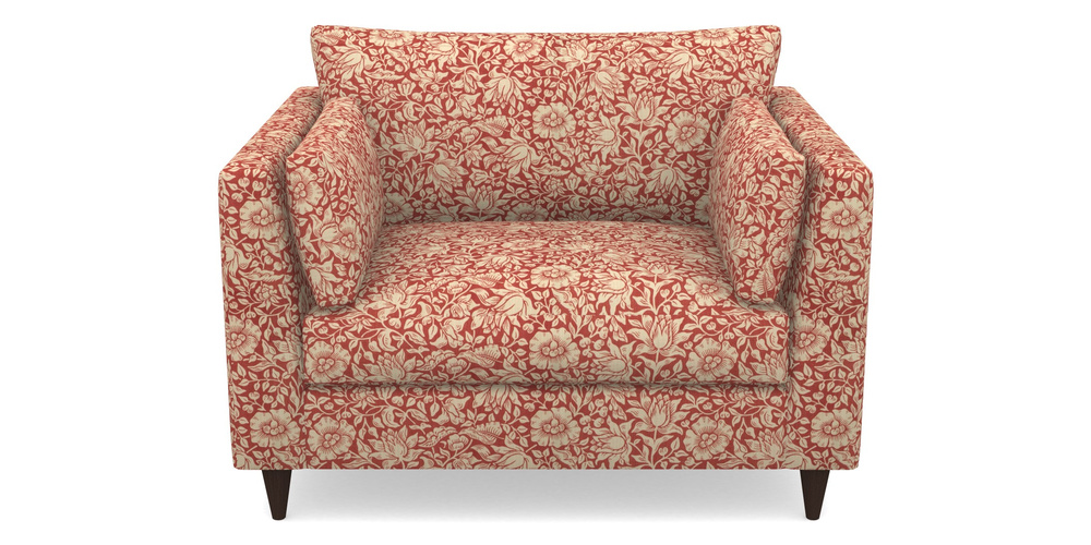 Product photograph of Saltdean Snuggler In William Morris Collection - Mallow - Madder from Sofas and Stuff Limited