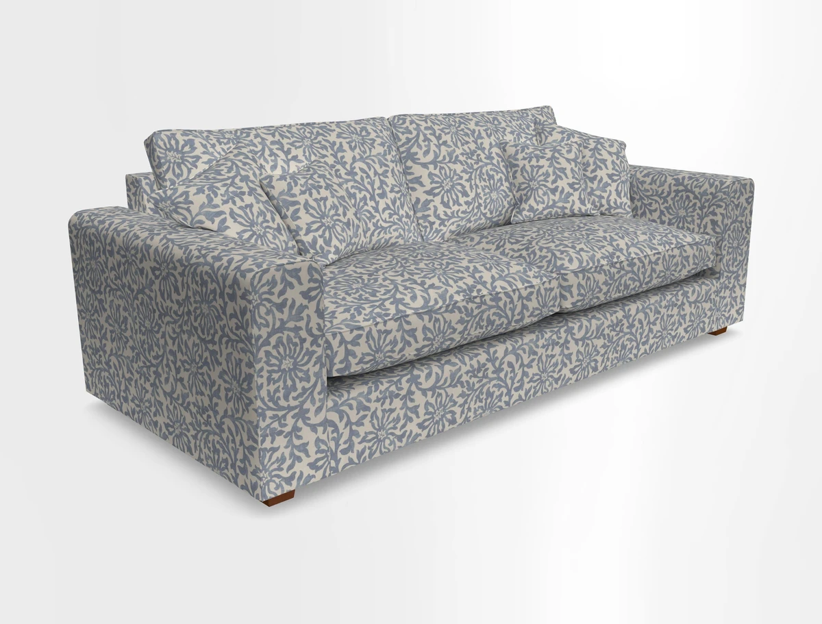 Saxmundham 4 Seater Sofa in Warwick Boucle Andes