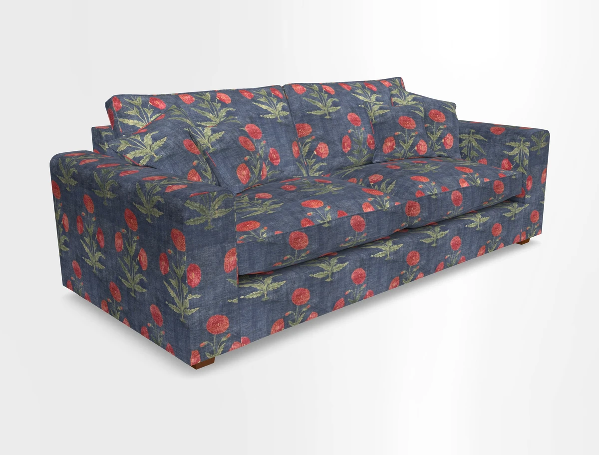 Saxmundham 4 Seater Sofa in Warwick Boucle Andes