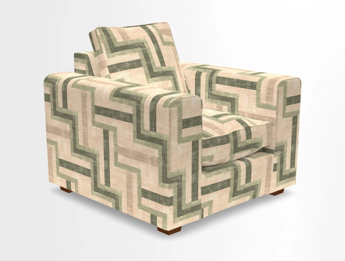 Saxmundham Chair in Two Tone Plain Biscuit