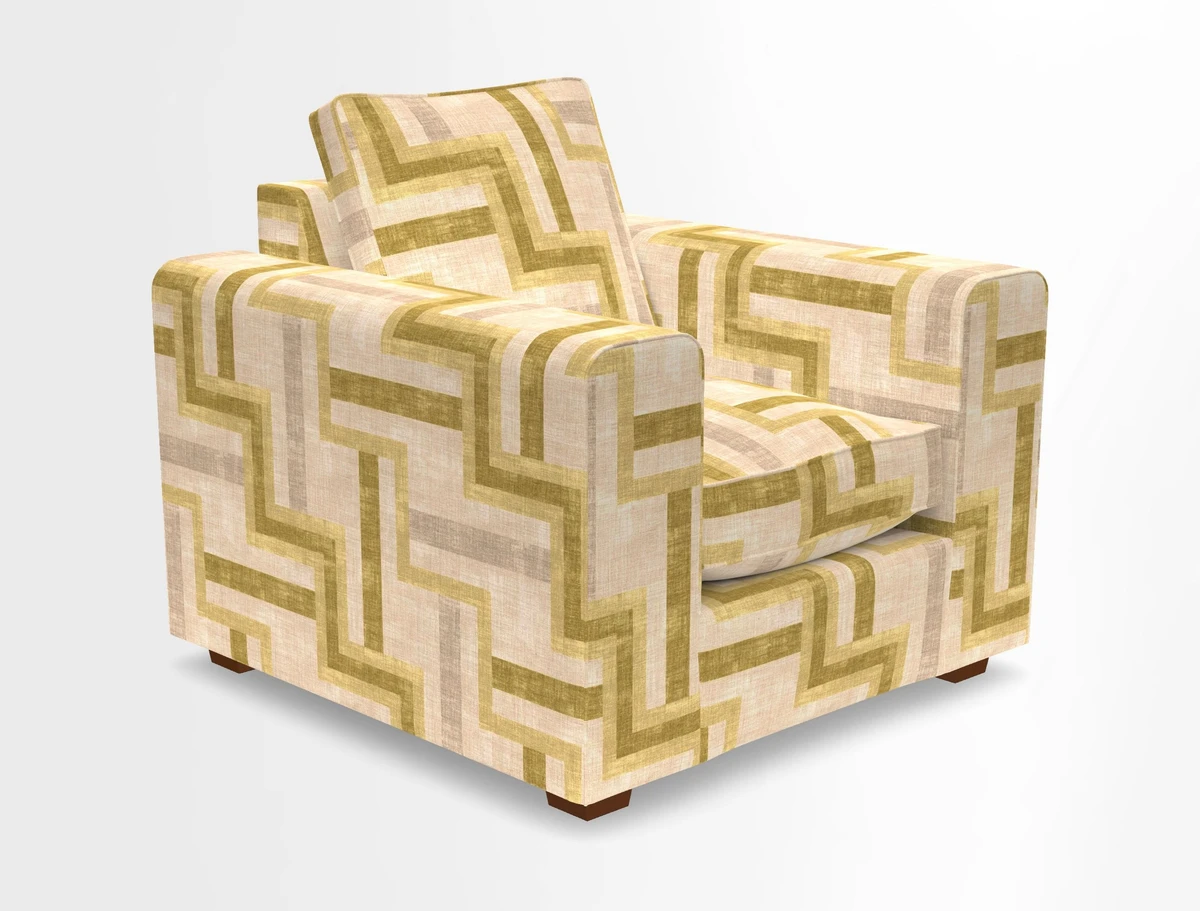 Saxmundham Chair in Two Tone Plain Biscuit