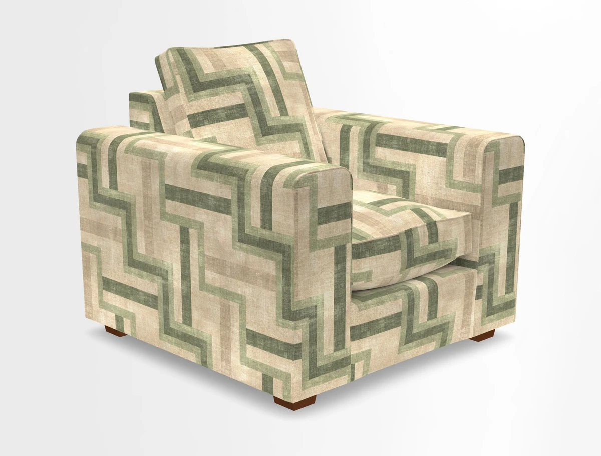 Saxmundham Chair in Two Tone Plain Biscuit