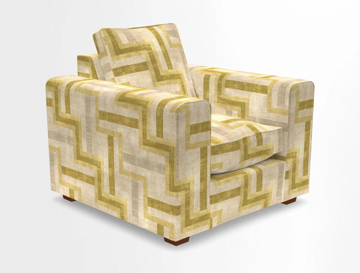 Saxmundham Chair in Two Tone Plain Biscuit