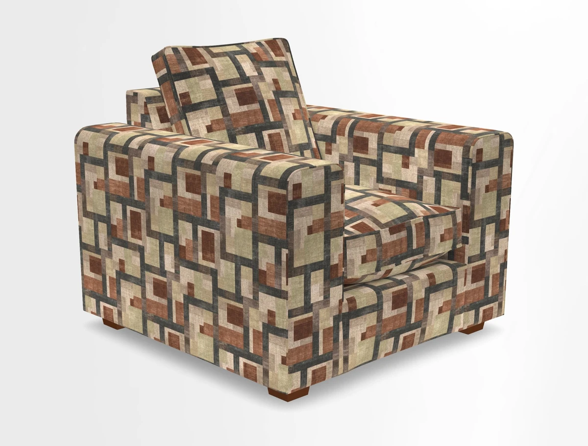 Saxmundham Chair in Two Tone Plain Biscuit