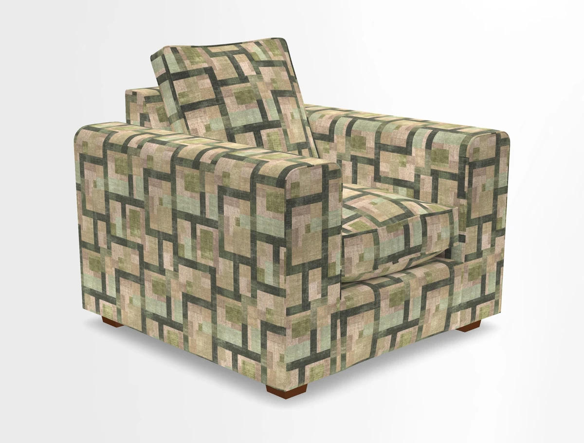 Saxmundham Chair in Two Tone Plain Biscuit