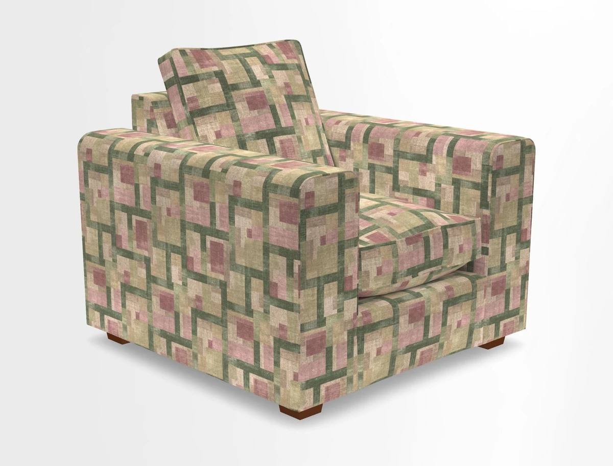 Saxmundham Chair in Two Tone Plain Biscuit