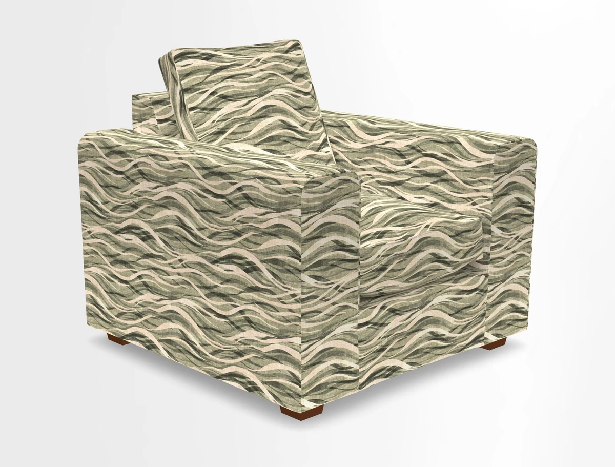 Saxmundham Chair in Two Tone Plain Biscuit