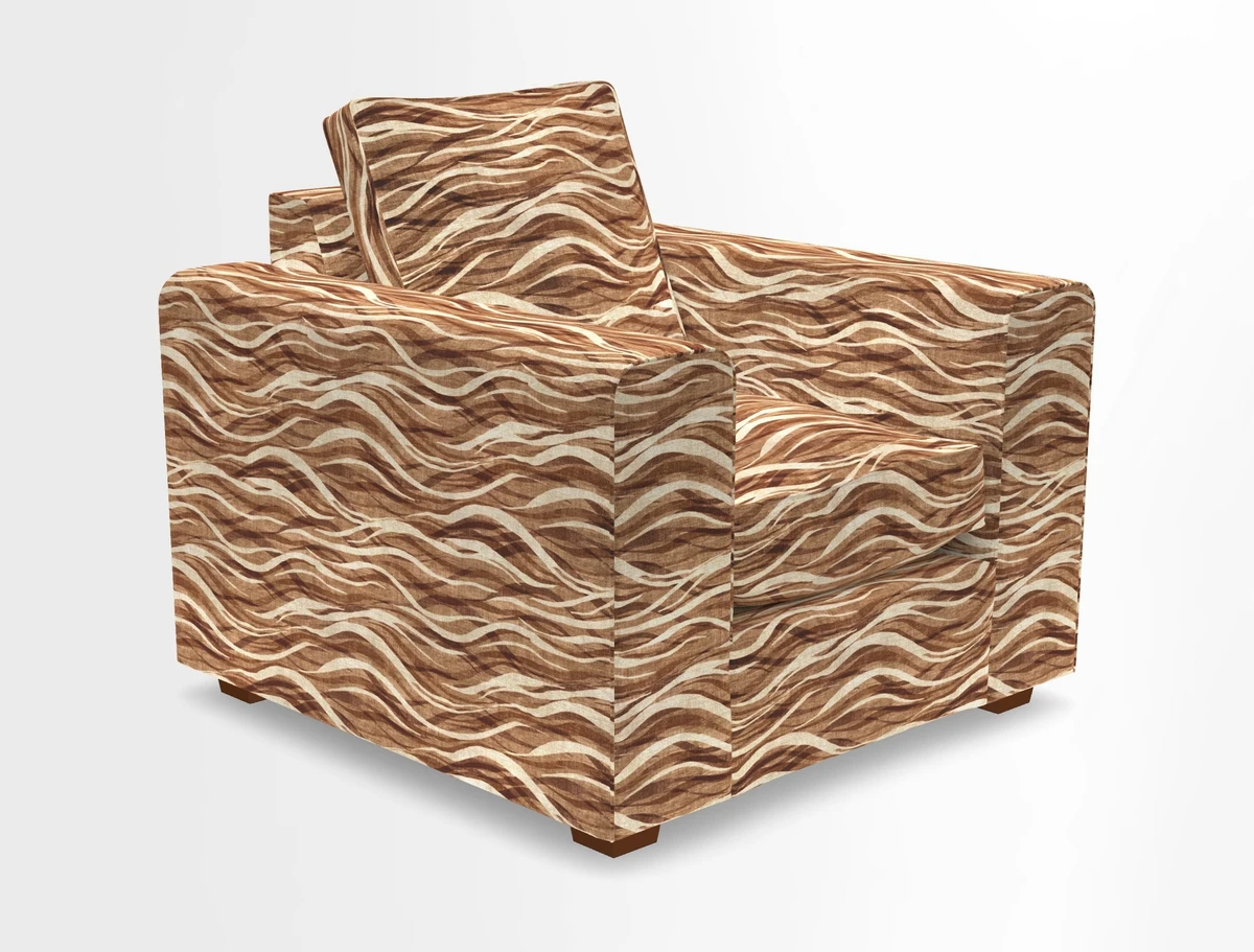 Saxmundham Chair in Two Tone Plain Biscuit