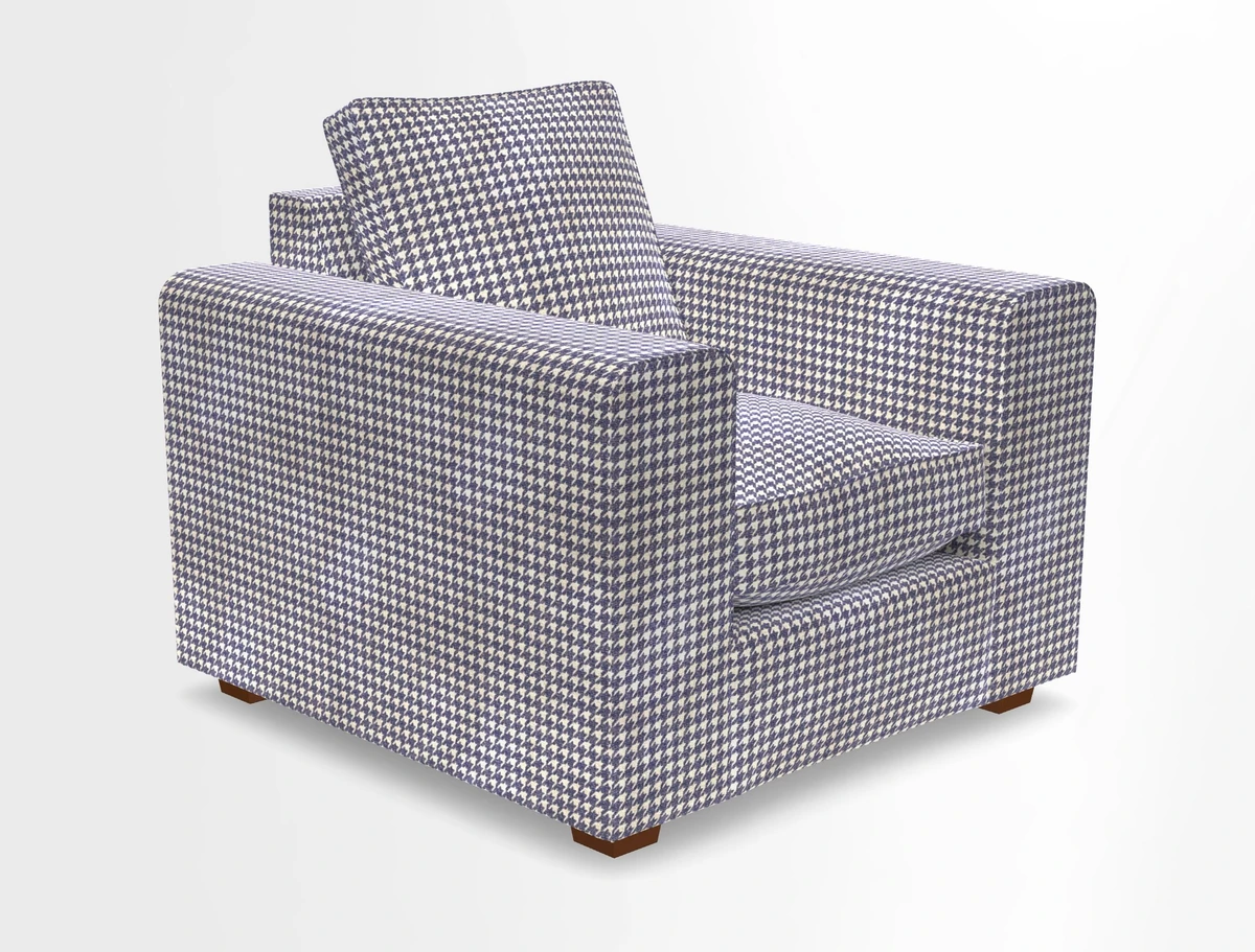 Saxmundham Chair in Two Tone Plain Biscuit