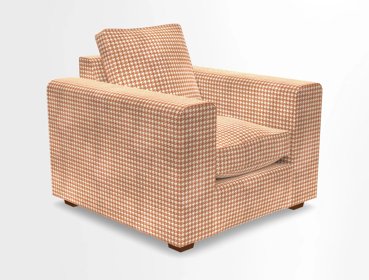 Saxmundham Chair in Two Tone Plain Biscuit