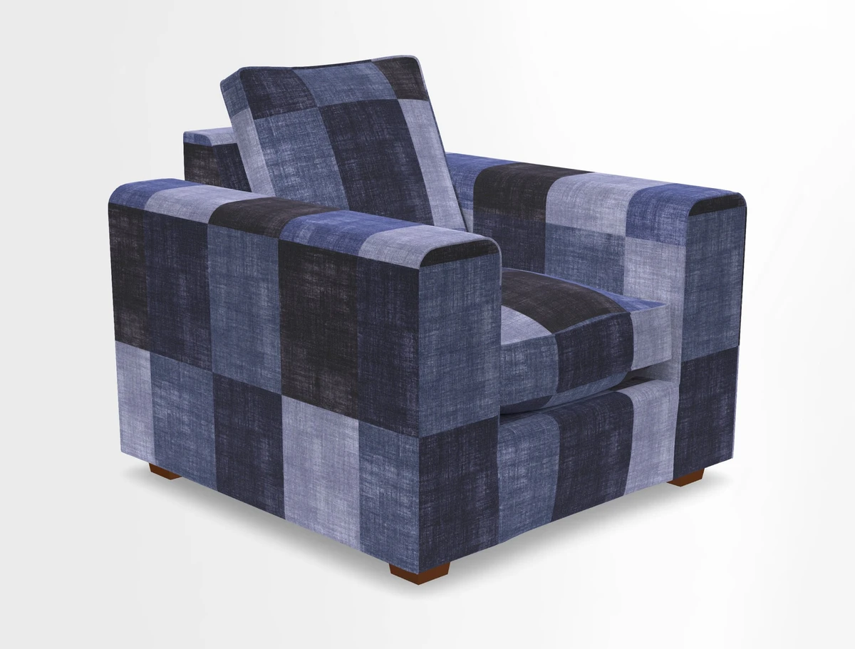 Saxmundham Chair in Two Tone Plain Biscuit