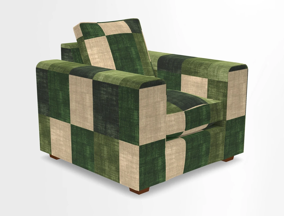 Saxmundham Chair in Two Tone Plain Biscuit